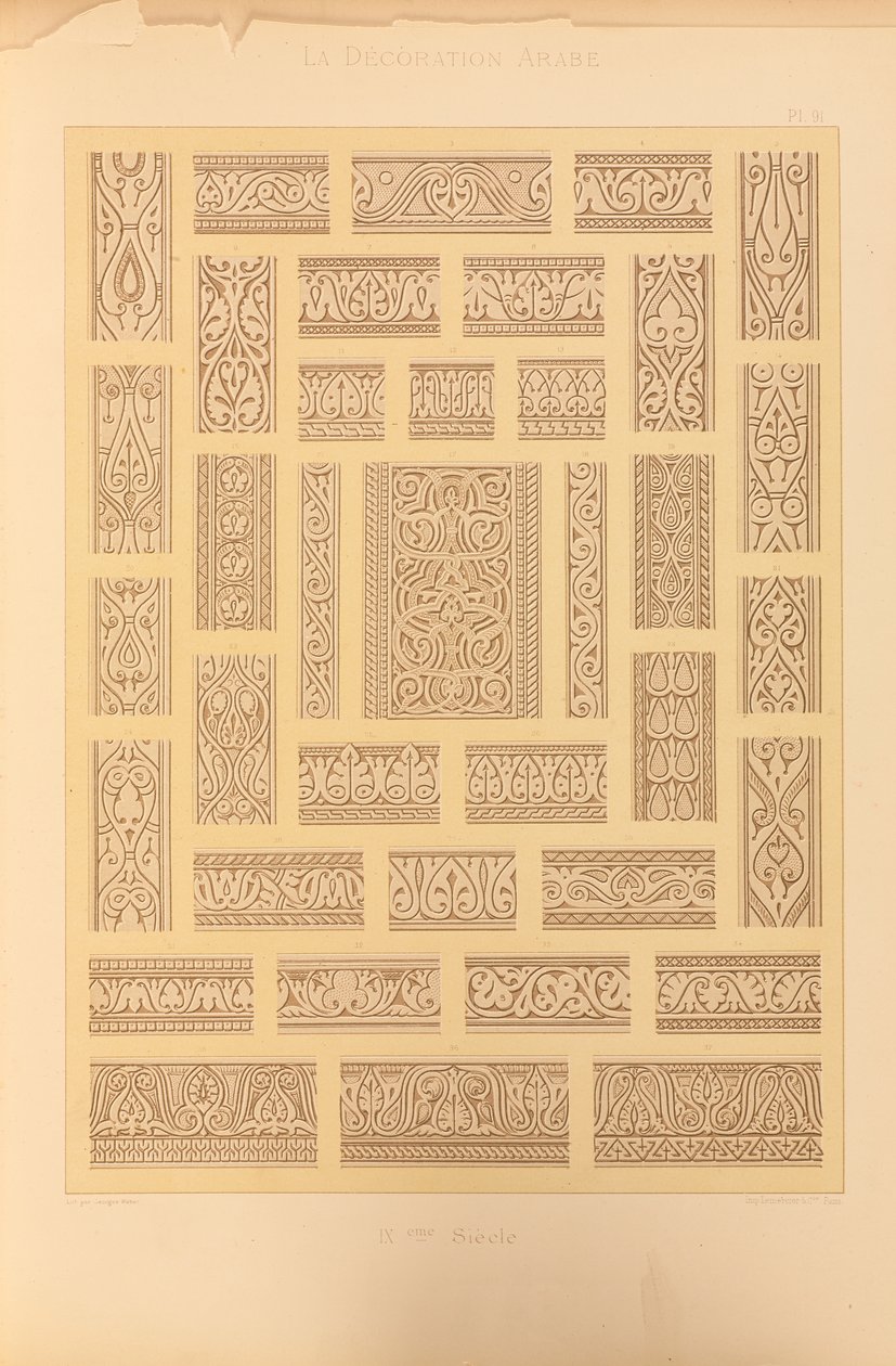 Ahmed-ibn-Touloun Camii, 1885 by Emile Prisse dAvennes