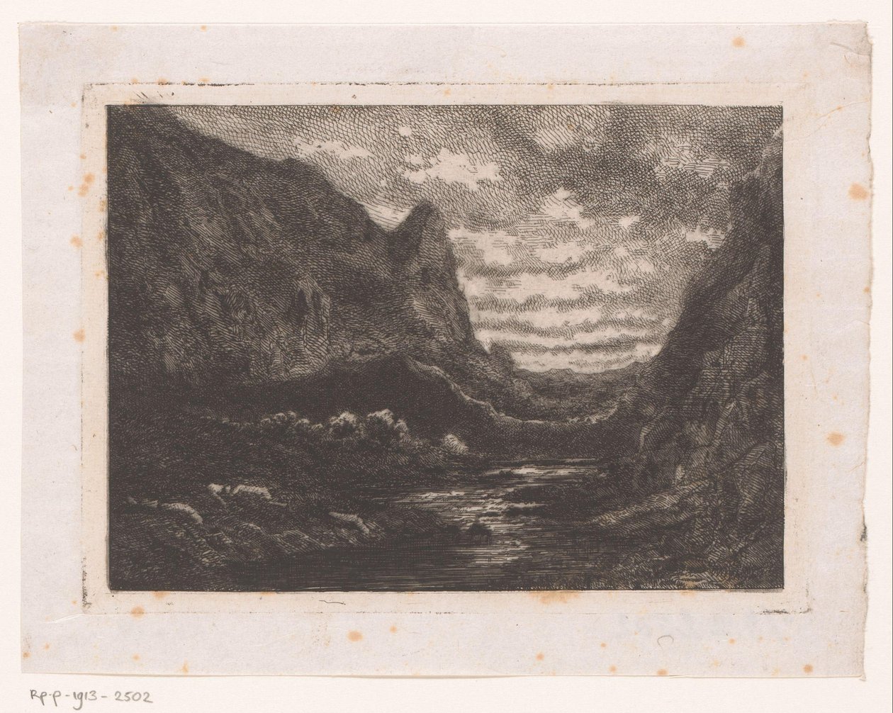 dağ gölü by Emile Puttaert (attributed to)