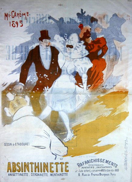 Absinthinette reklamı by Emile Tabouret