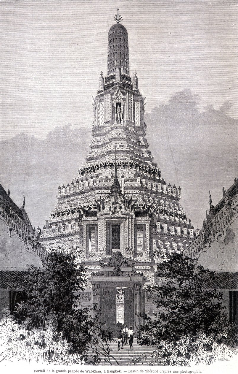 Büyük Wat-Chan Pagoda Portalı, Bangkok. Thérond