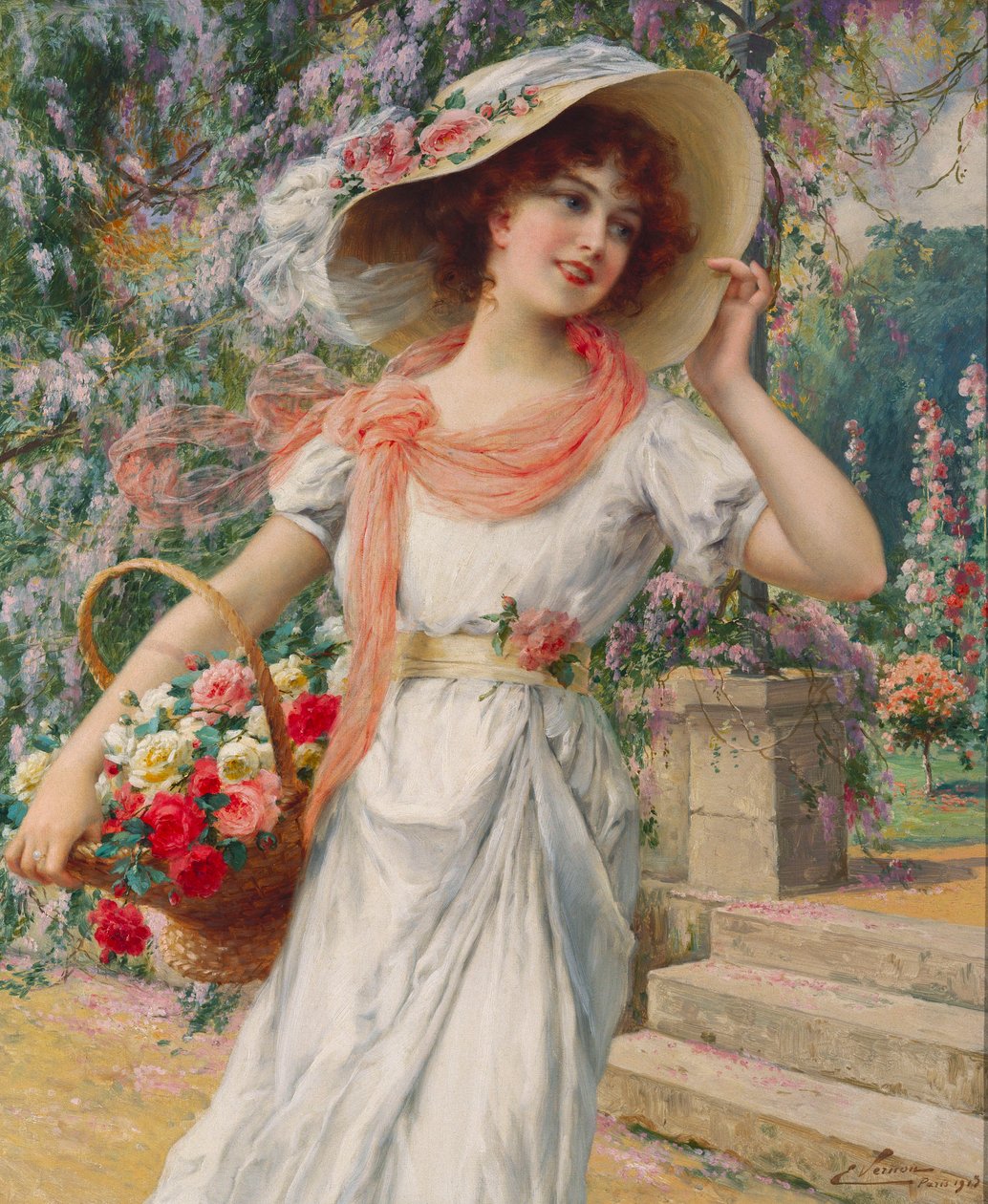 çiçek kız by Emile Vernon