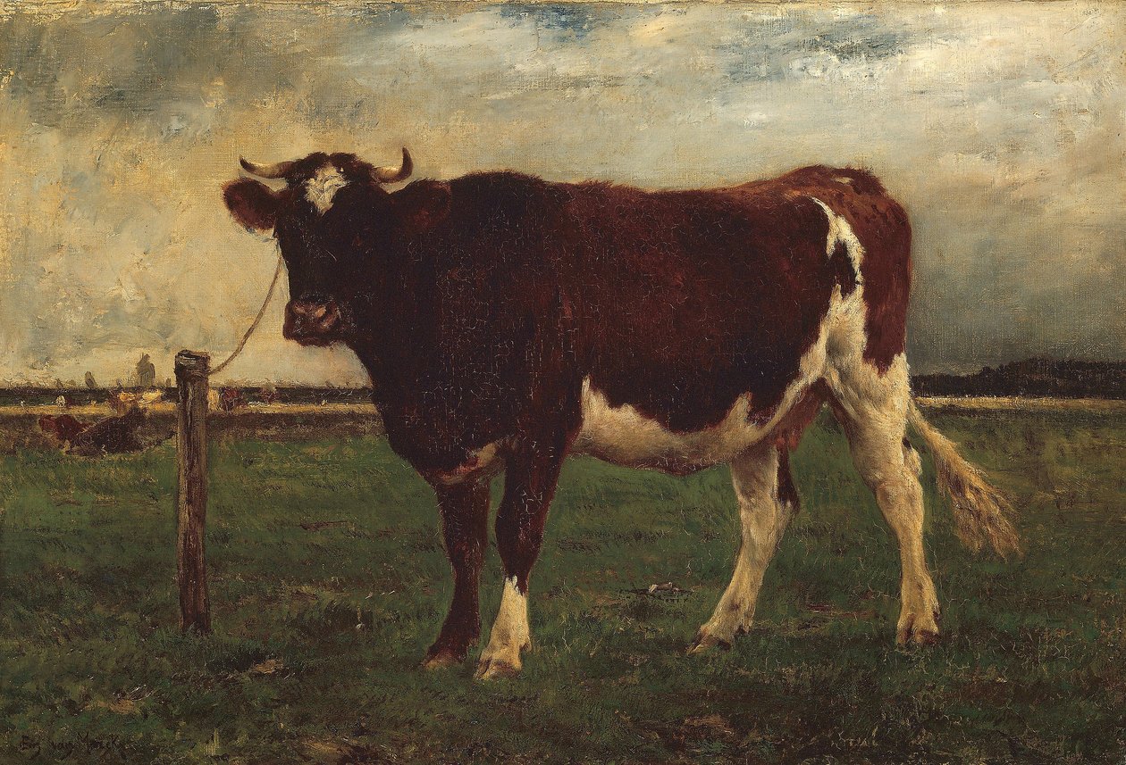 İnek Çalışması, 1870?90 by Emile van Marcke de Lummen