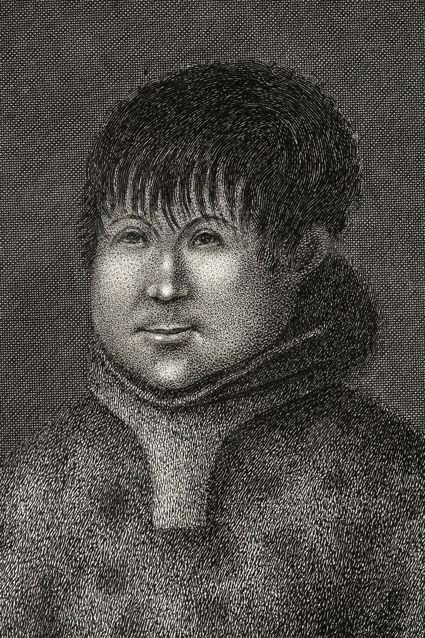 John Sakeouse, Jacob Sound, Grönland'ın yerlisi, bu ülkede olduğu bilinen ilk Esquimaux, 1816 by Emilia Anderson