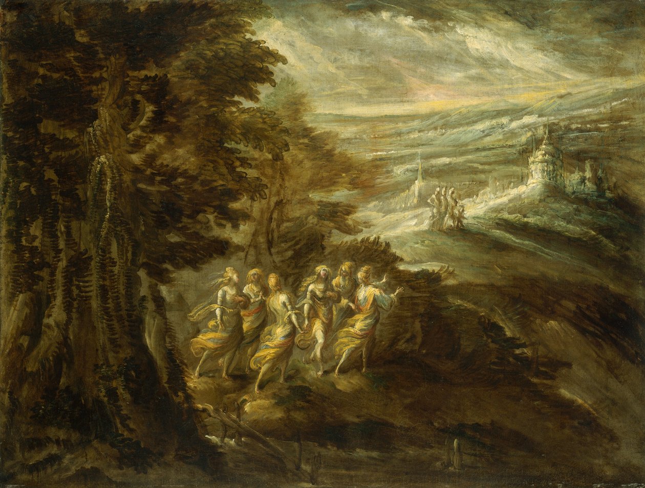 Figürlerle Muhteşem Manzara by Emilian 16th Century
