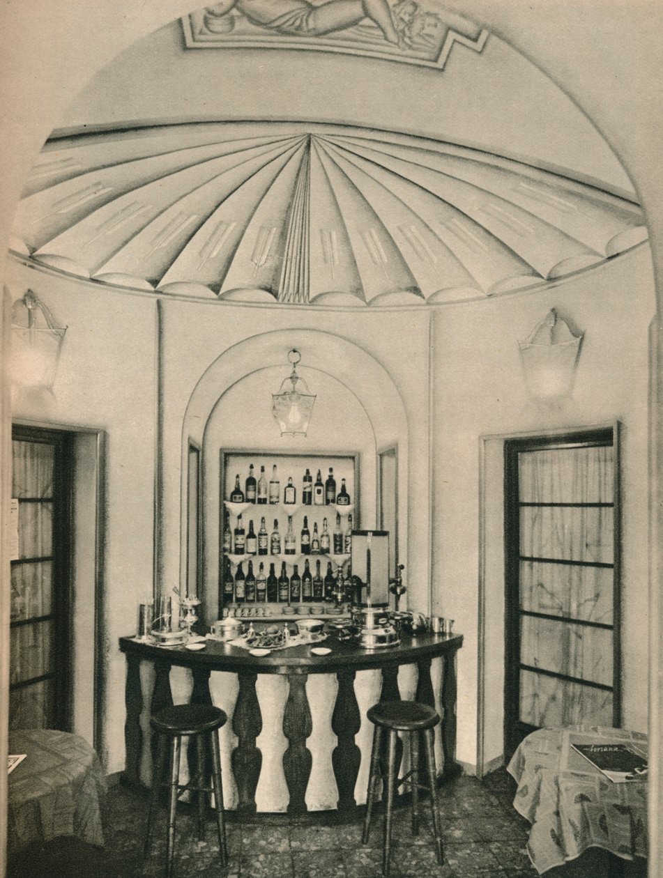 'Penna D'Oca Restaurant, Kokteyl Barı', c1928 by Emilio Lancia