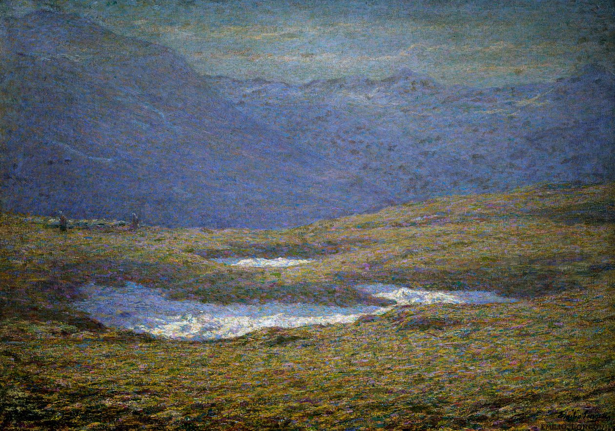 Alp manzarası by Emilio Longoni