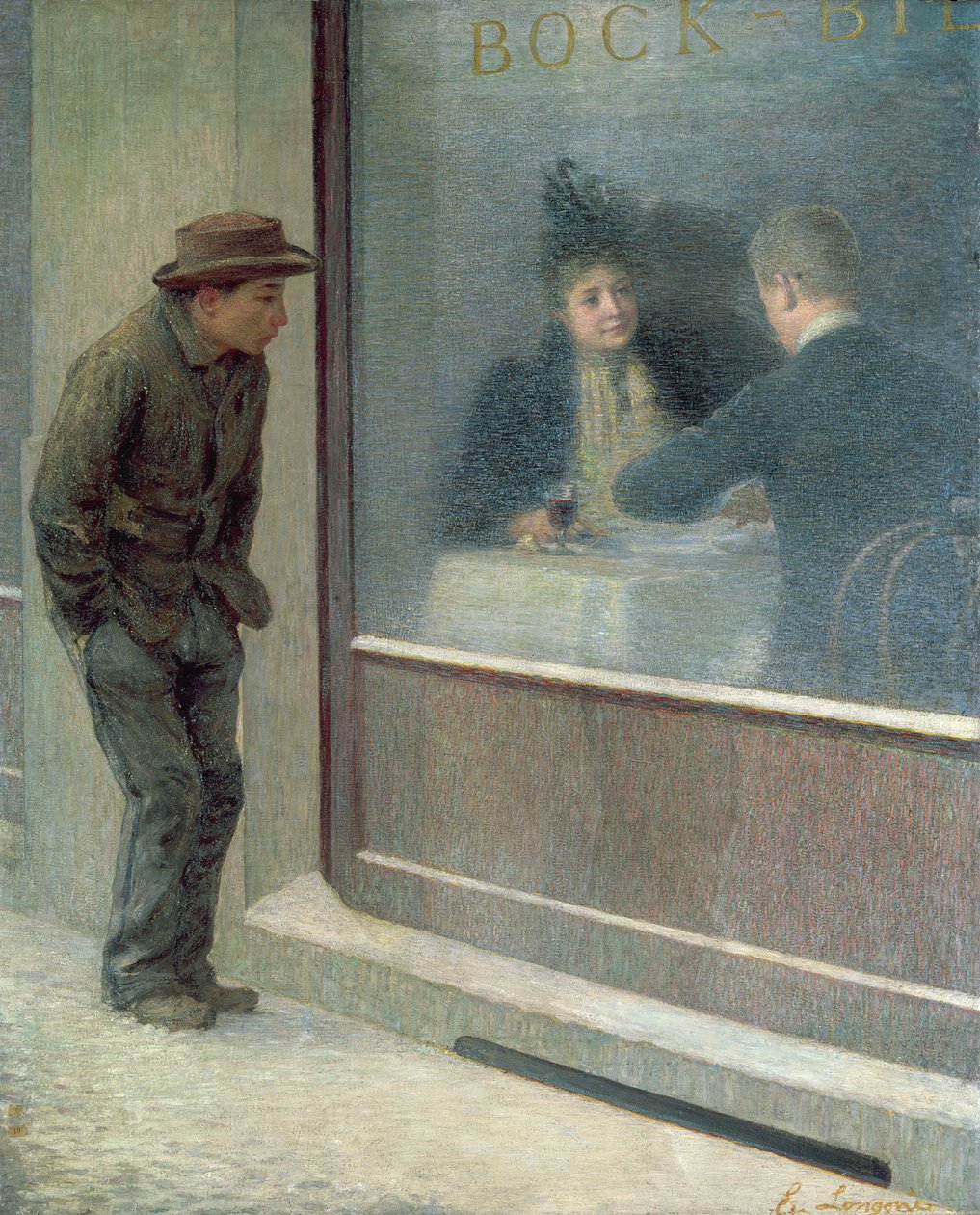 Açlıktan Ölen Bir Adamın Yansımaları veya Sosyal Zıtlıklar, 1894 by Emilio Longoni