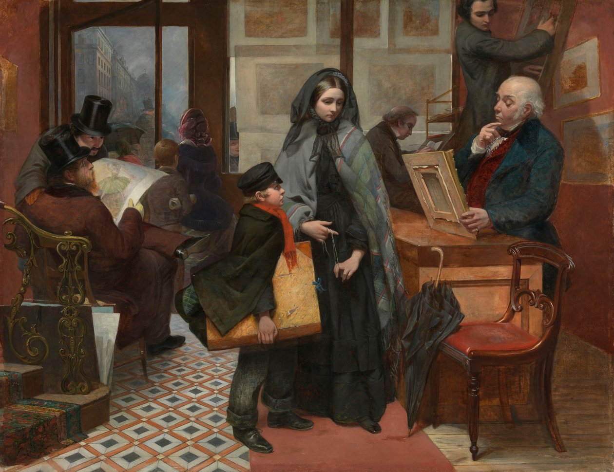 İsimsiz ve Arkadaşsız. Zengin adamın serveti onun güçlü şehridir, vb. by Emily Mary Osborn