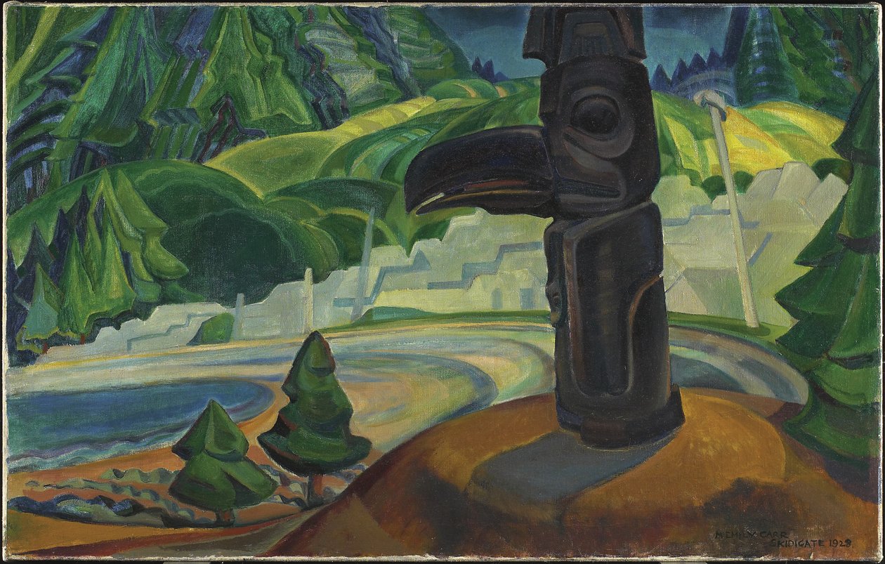 Skidegate, Graham Adası, Britanya Kolumbiyası by Emily Carr