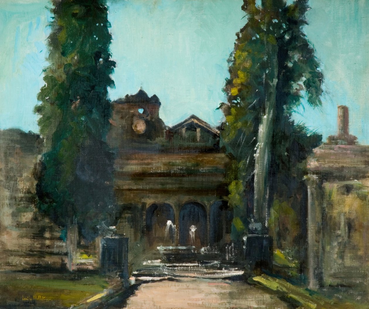 Diocletianus Hamamları, Roma, 1930. by Emily Murray Paterson