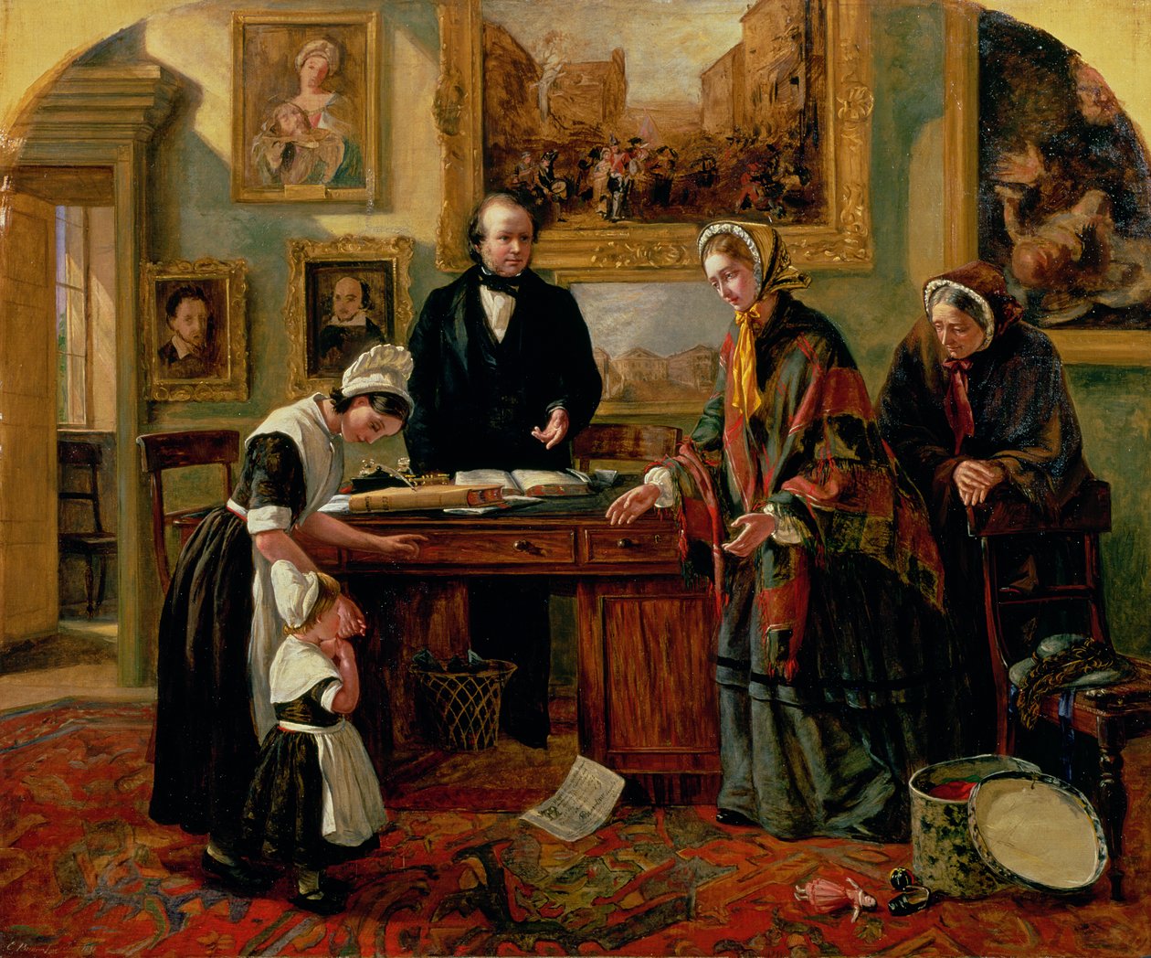 Foundling, annesine iade edildi, 1858 by Emma Brownlow