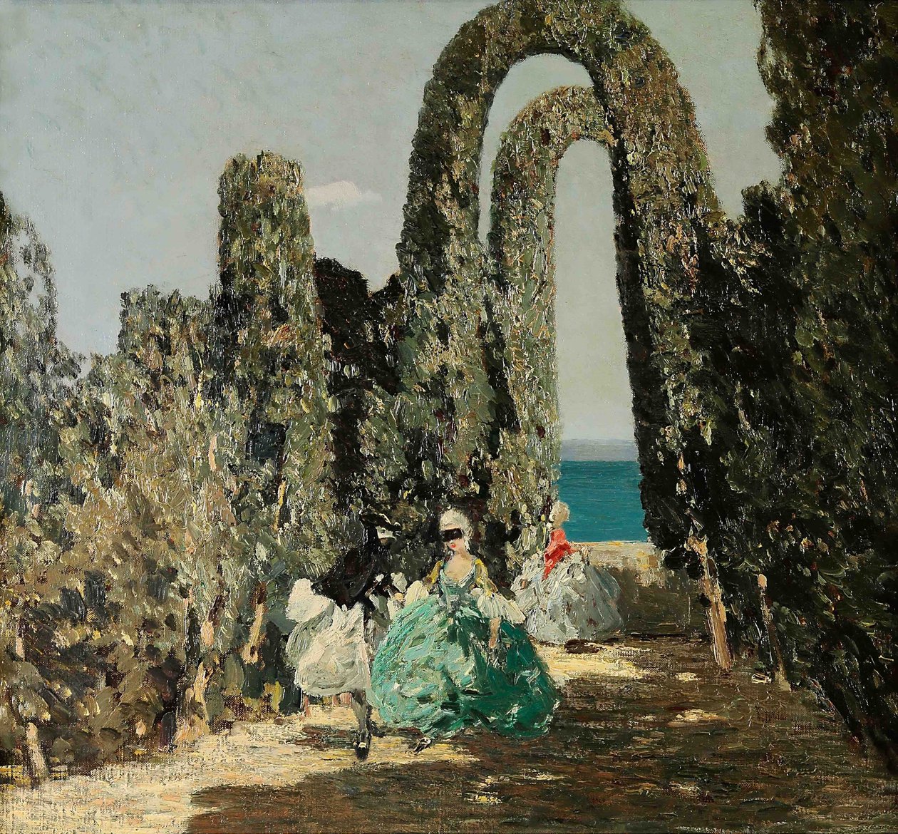 Maskeli Hanımlar, c. 1909. by Emma Ciardi