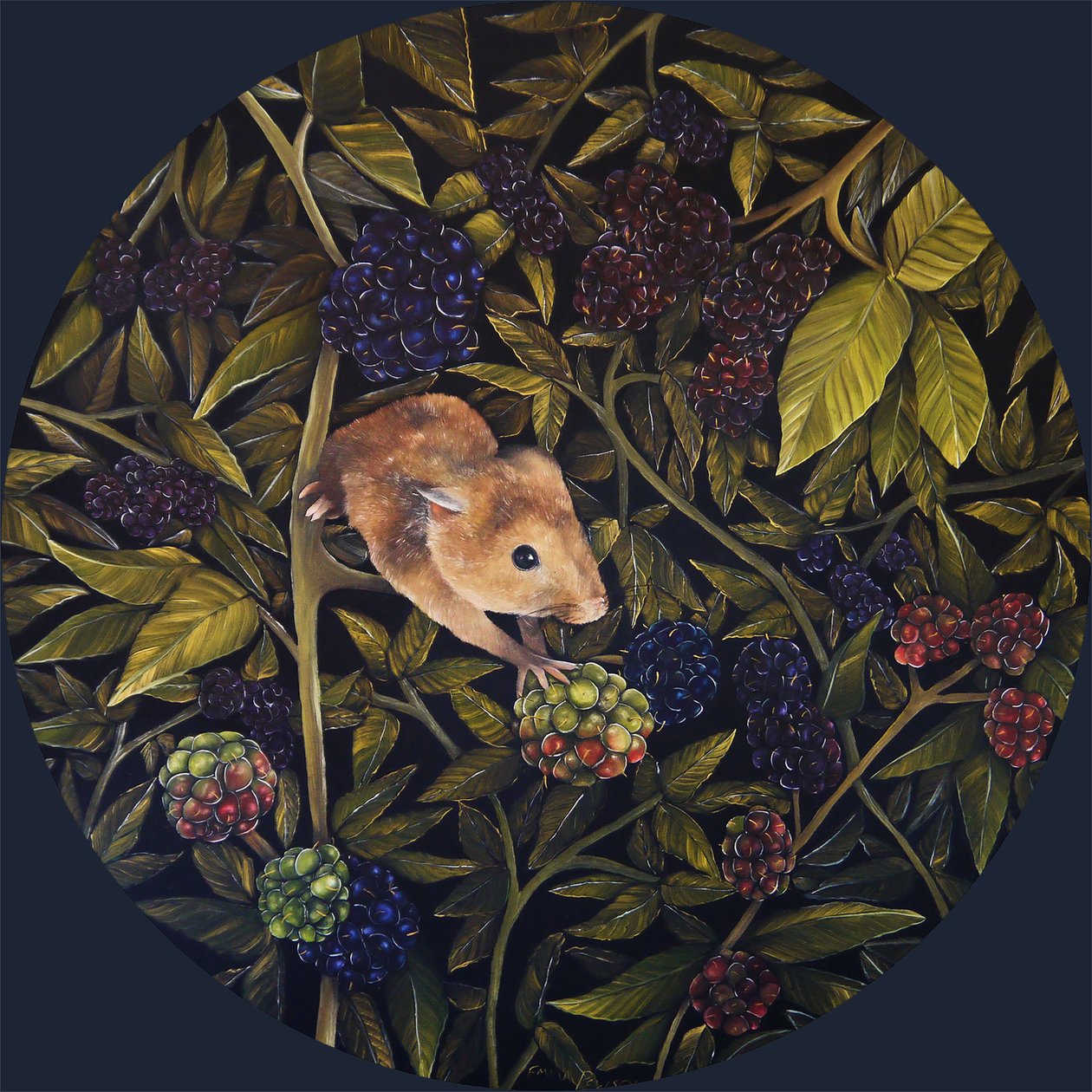 Hasat faresi, 2021 (tuval üzerine yağlıboya) by Emma Pewsey