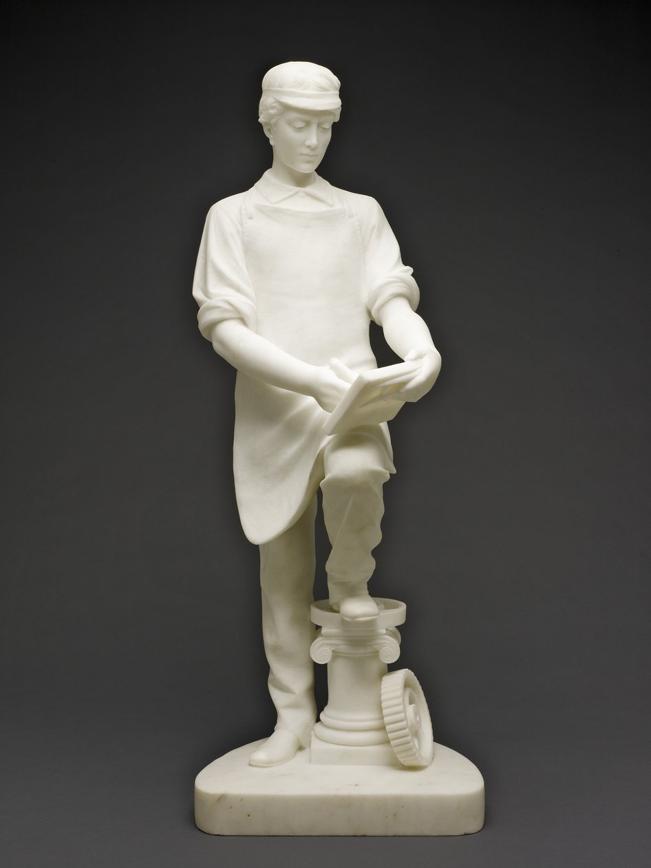 Makinist Çırağı, 1859 dolayları (mermer) by Emma Stebbins