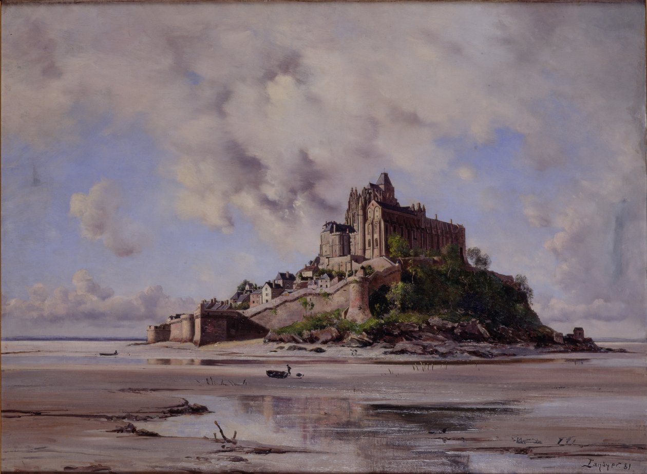 Mont Saint-Michel, Kuzeydoğu Yakası, 1881 by Emmanuel Lansyer