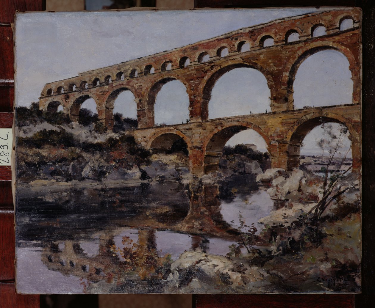 Pont du Gard, 1890 by Emmanuel Lansyer