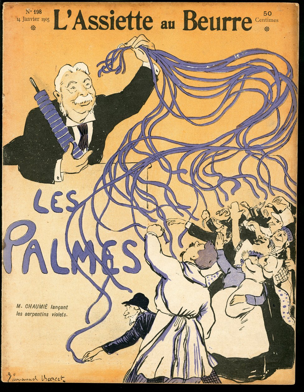 “L’Plate au beurre”” Kapağı, Renklerde Hiciv by Emmanuel Barcet