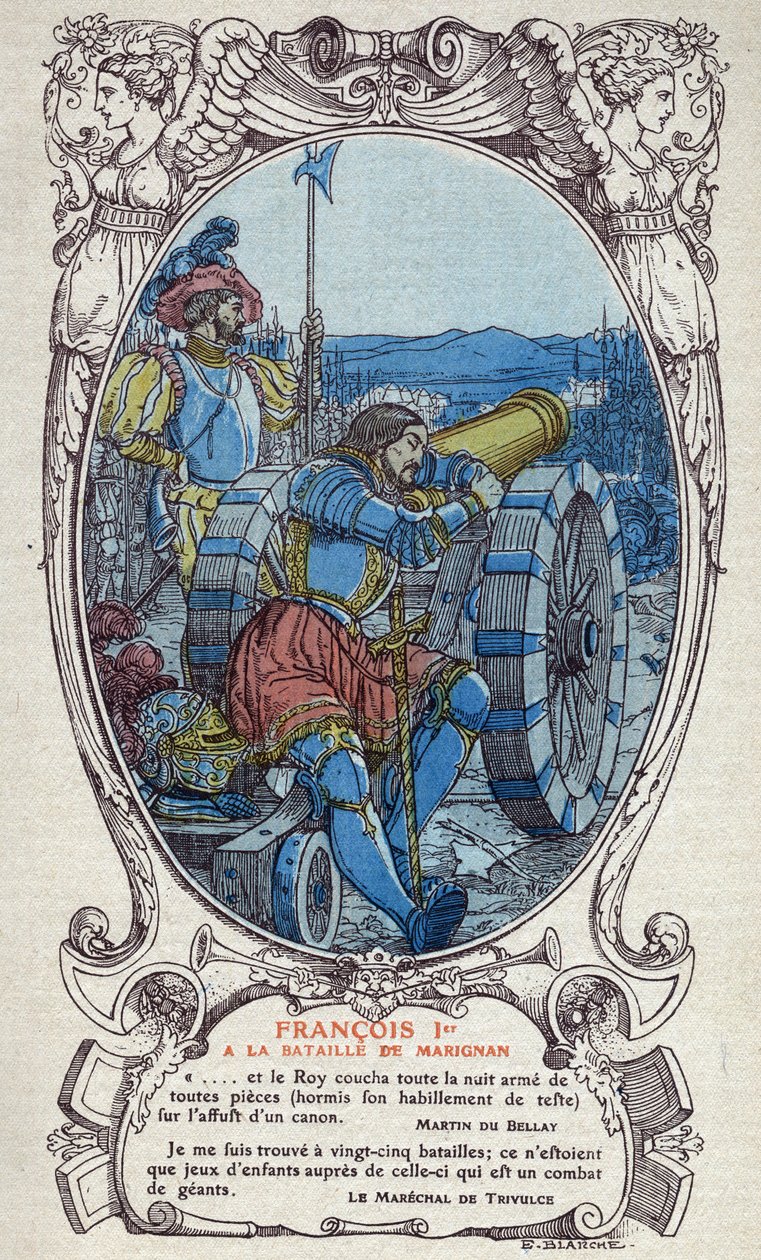 Fransa Kralı I. François (1494-1547) 13 ve 14 Eylül 1515