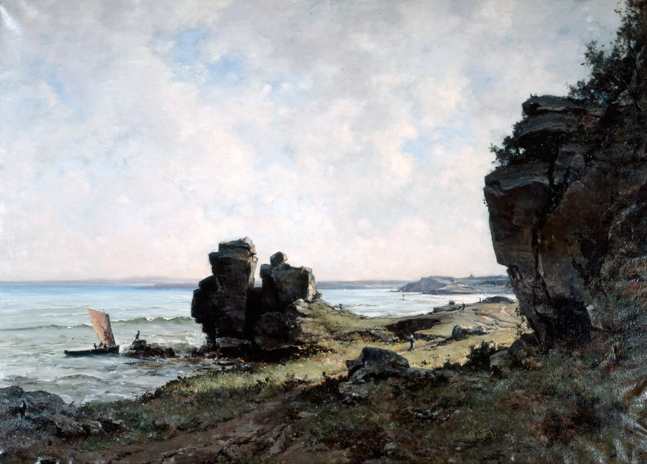 Brittany Sahilinde Güzel Bir Sabah, 1882 by Emmanuel Lansyer