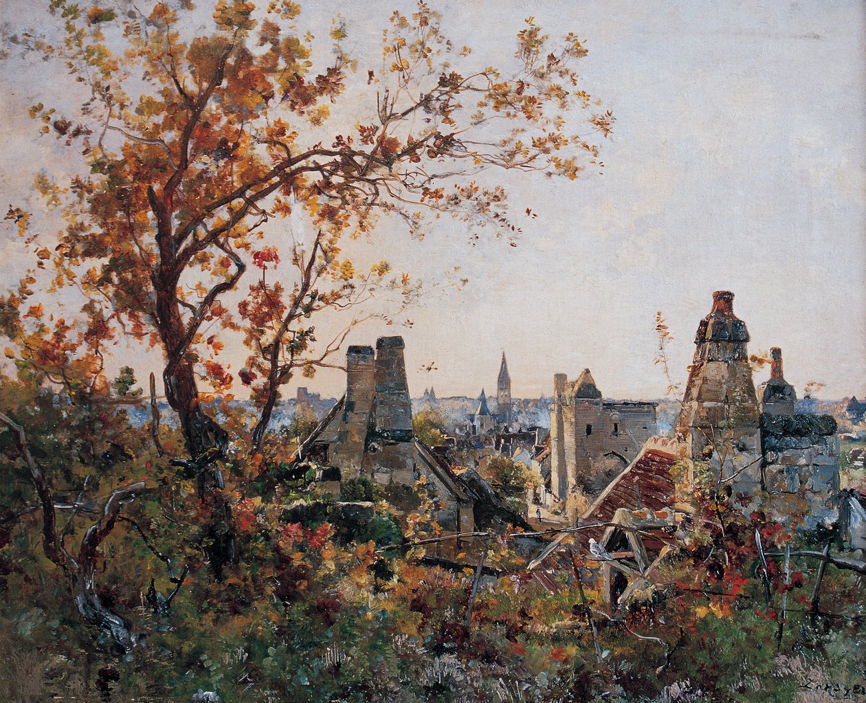 Beaulieu-lès-Loches, Ekim 1886 (resim) by Emmanuel Lansyer