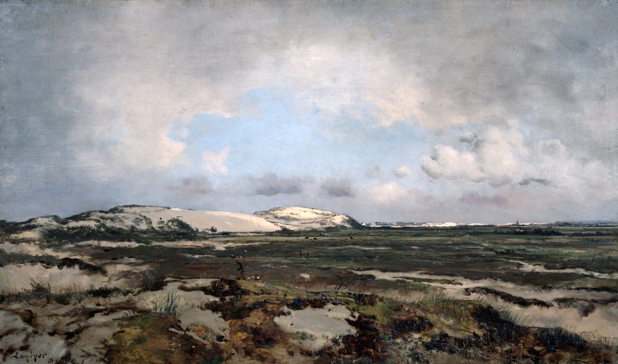 Kum Tepelerinde, 1881 by Emmanuel Lansyer