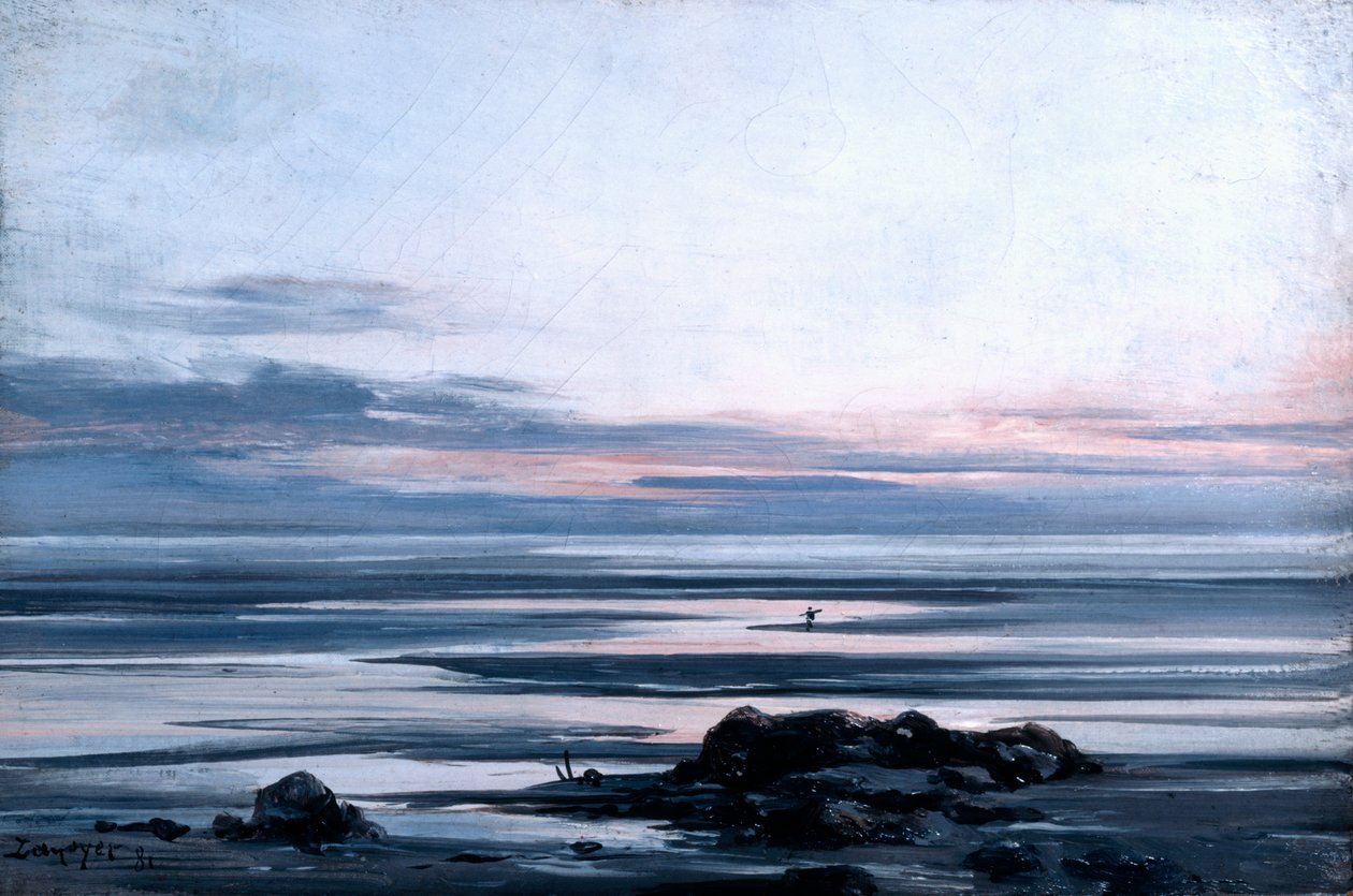 Mont St Michel, 1881 by Emmanuel Lansyer