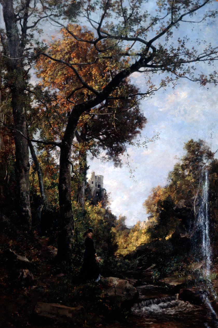 Sonbahar Yürüyüşü, 1869. by Emmanuel Lansyer