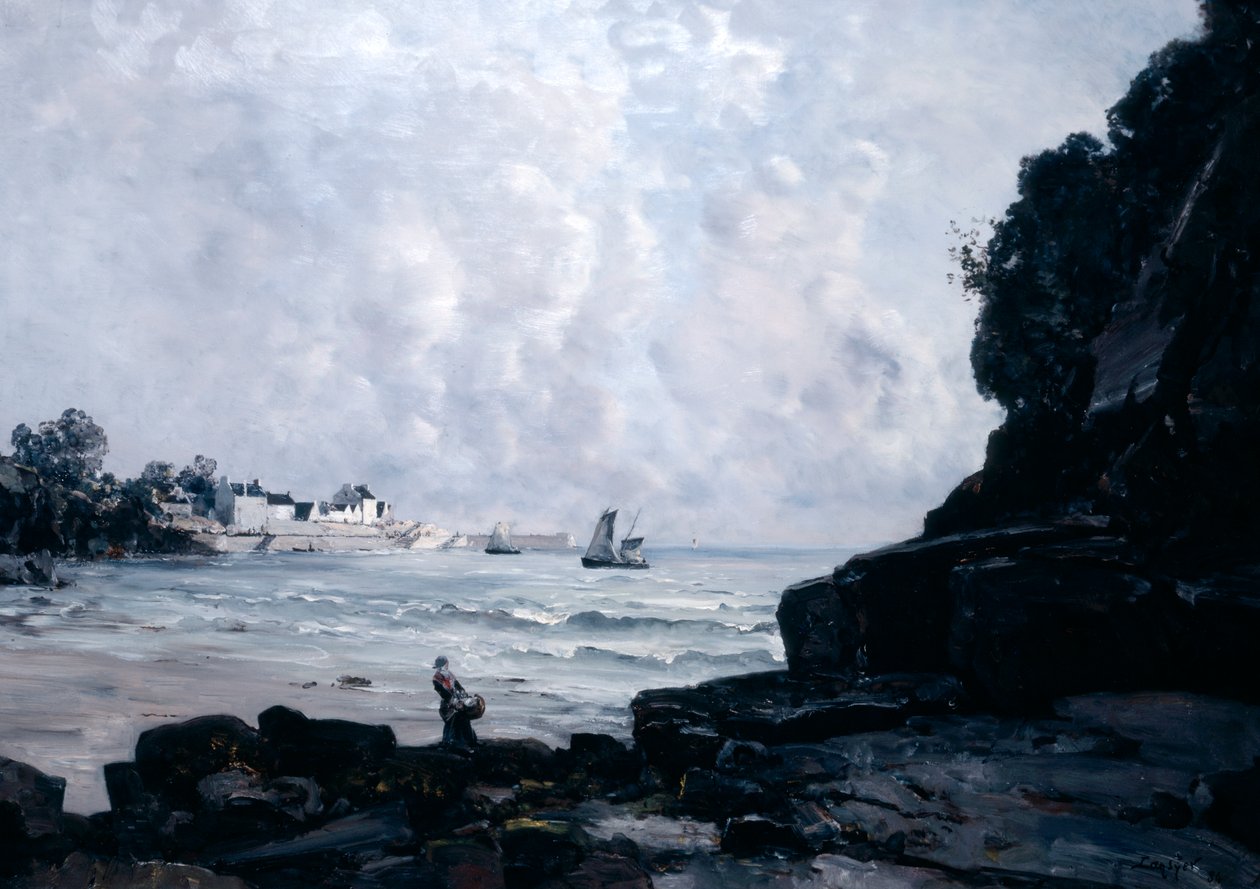 Douarnenez Limanı, 1884 by Emmanuel Lansyer