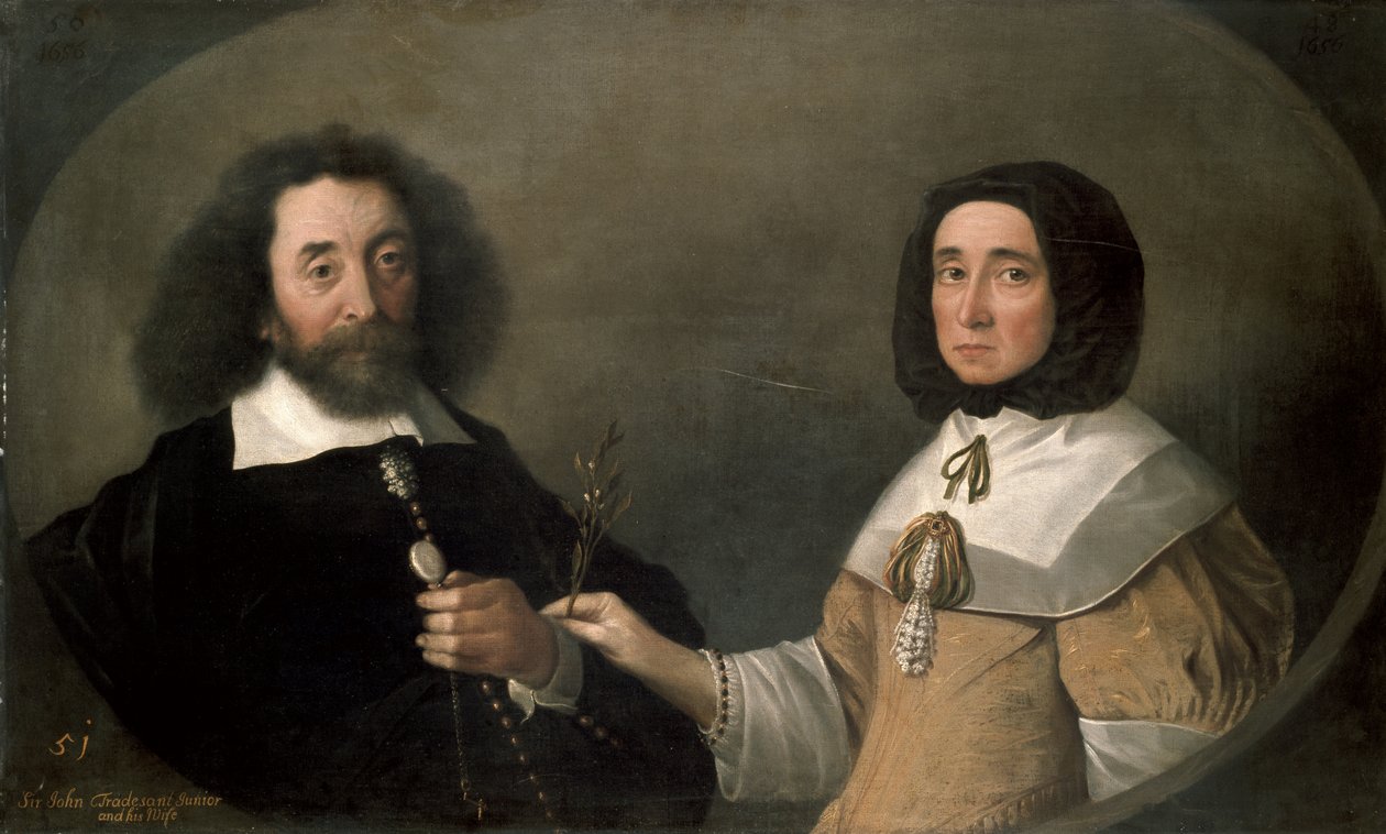 John Tradescant the Younger ve Hester, ikinci Karısı by Emmanuel de Critz