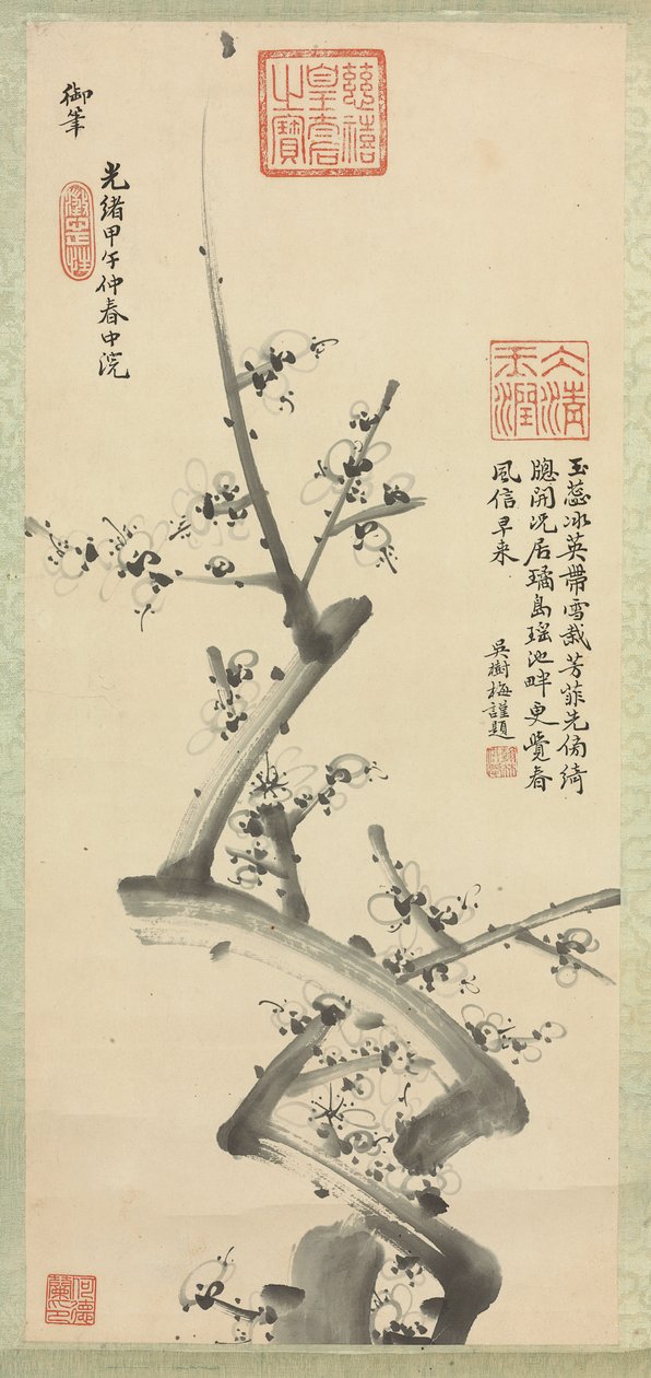 Erik çiçekleri, 1894 by Empress Cixi Manchu Chinese