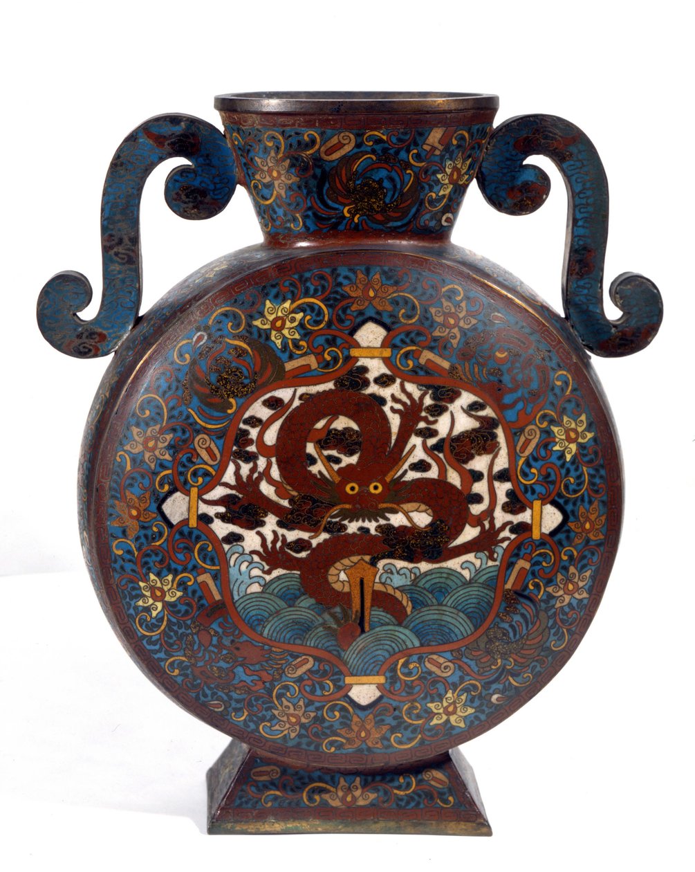 Emaye işi emaye Çin vazosu, Manchou dönemi by Empress Cixi Manchu Chinese