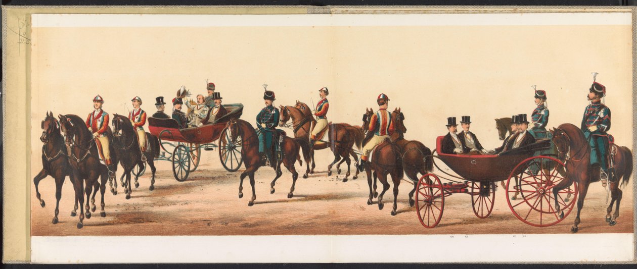 Haarlem'de tören alayı, 1872 (levha 8) Haarlem'de düzenlenen tören alayı, 1 Nisan 1872. (nesnedeki seri başlığı) by Emrik and Binger