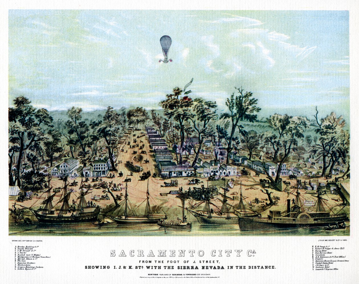 Sacramento, Kaliforniya, 1849 1937. by Endicott and Co.