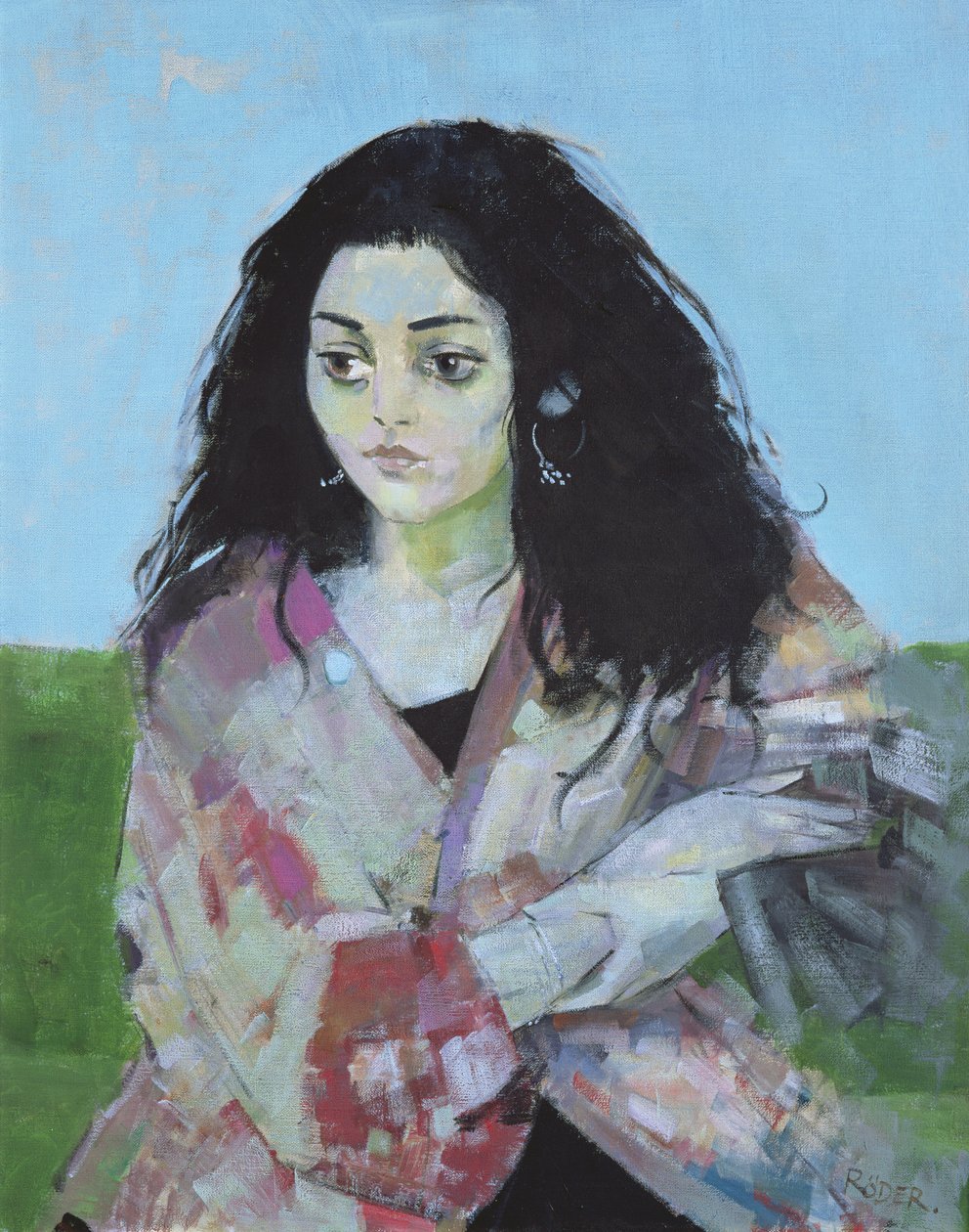 Divia (tuval üzerine yağlı boya) by Endre Roder