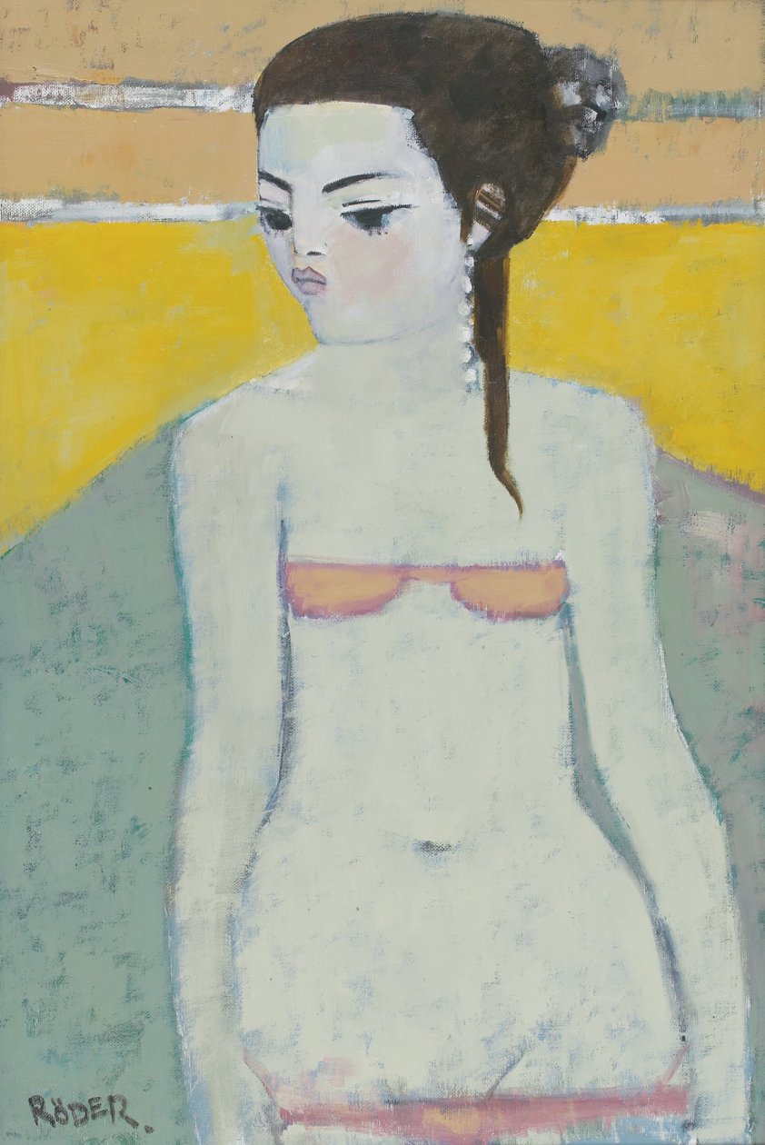 Michela Again (gemide yağ) by Endre Roder