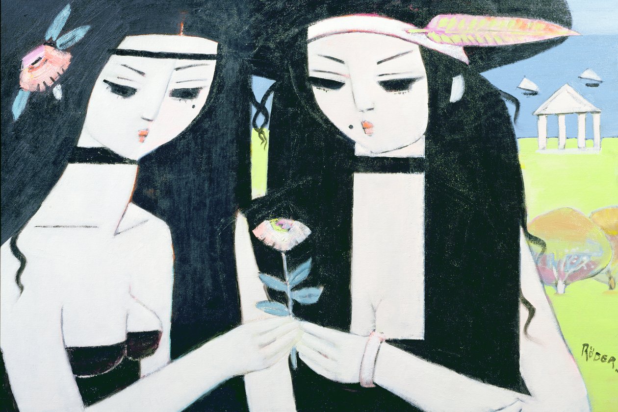 Temple, 2008 (tuval üzerine yağlı boya) by Endre Roder