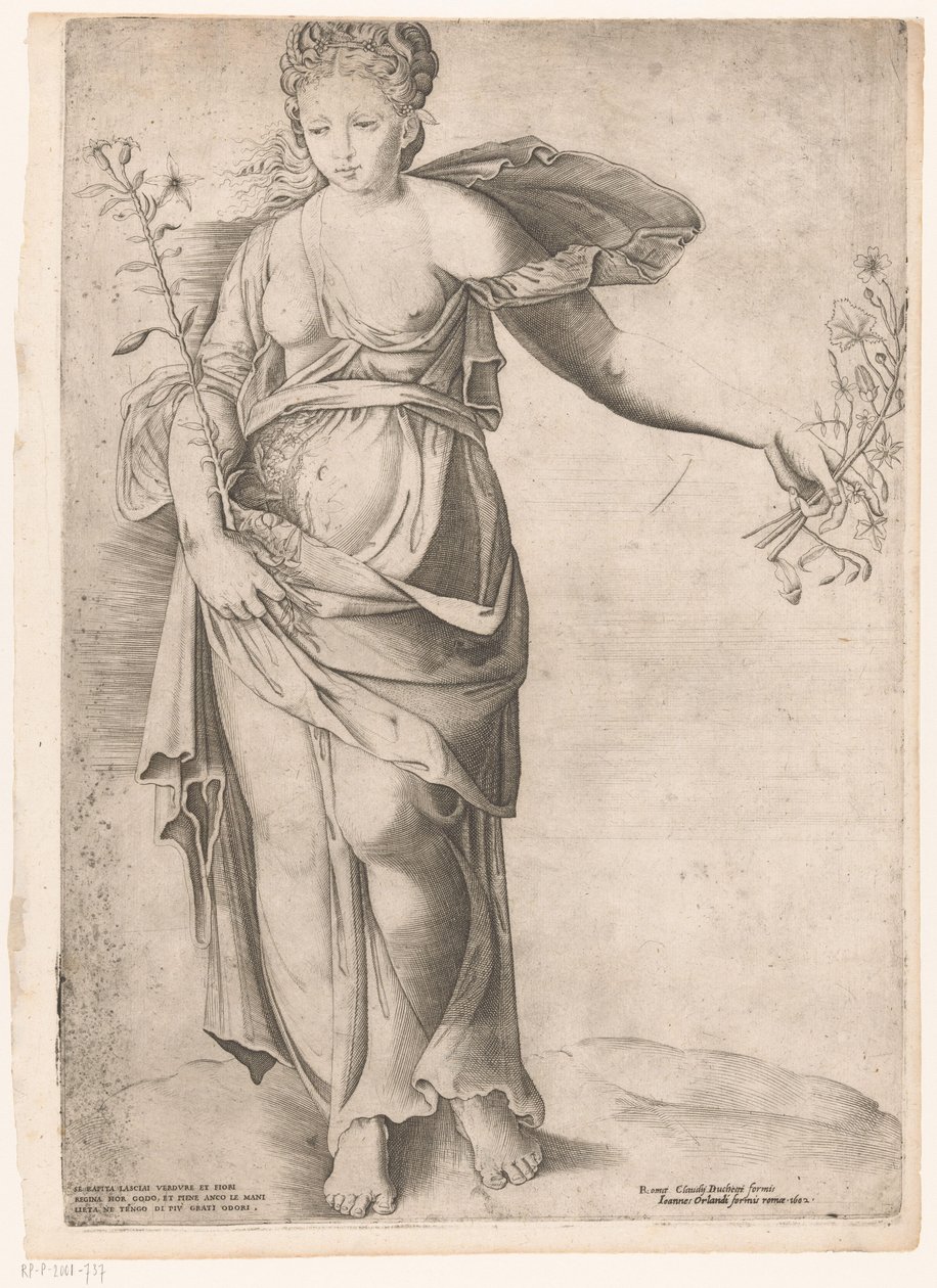 Proserpina florası Roma Aynası (dizi adı) by Enea Vico (attributed to)