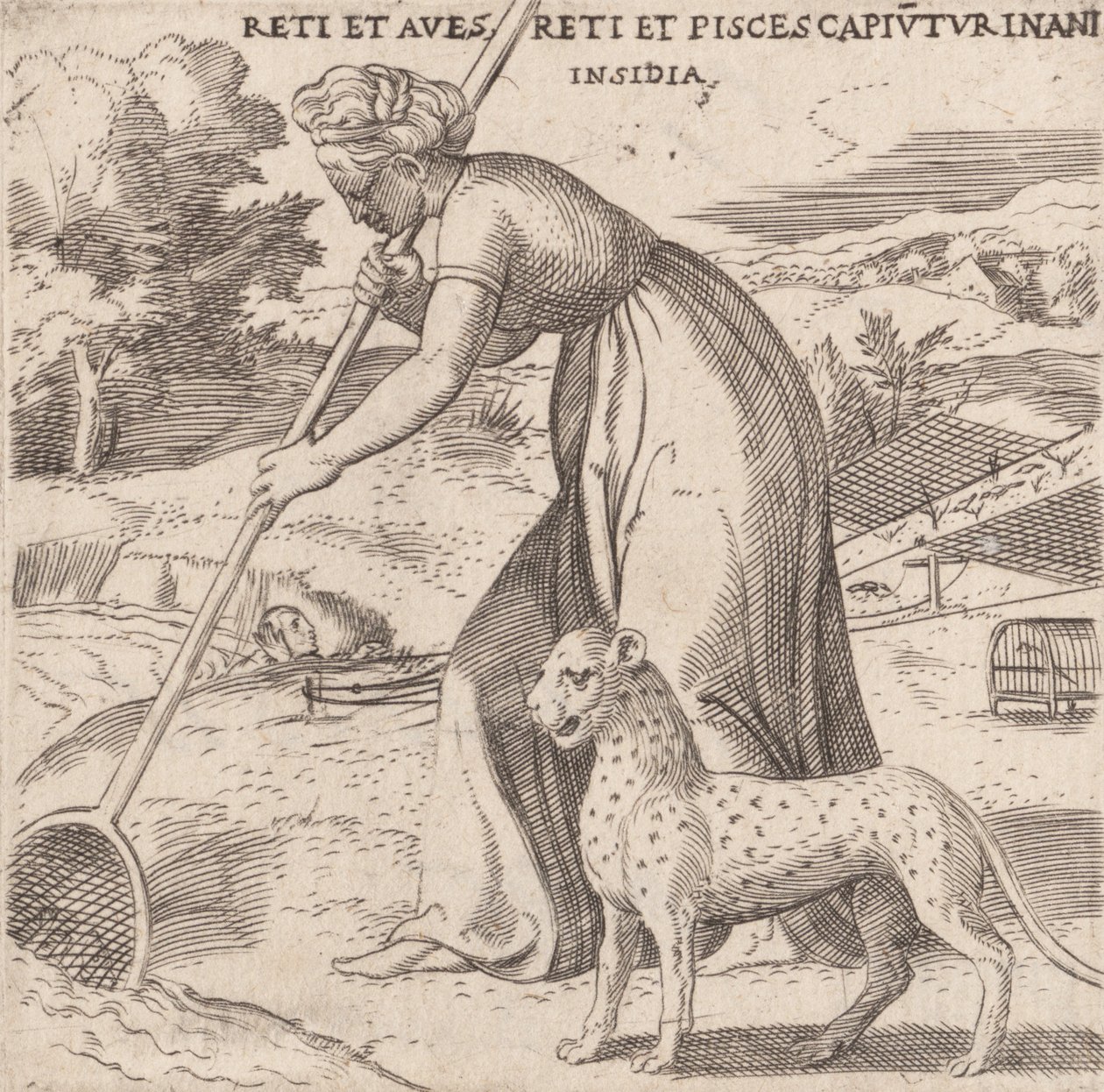 Tuzak, ca. 1545-50. by Enea Vico