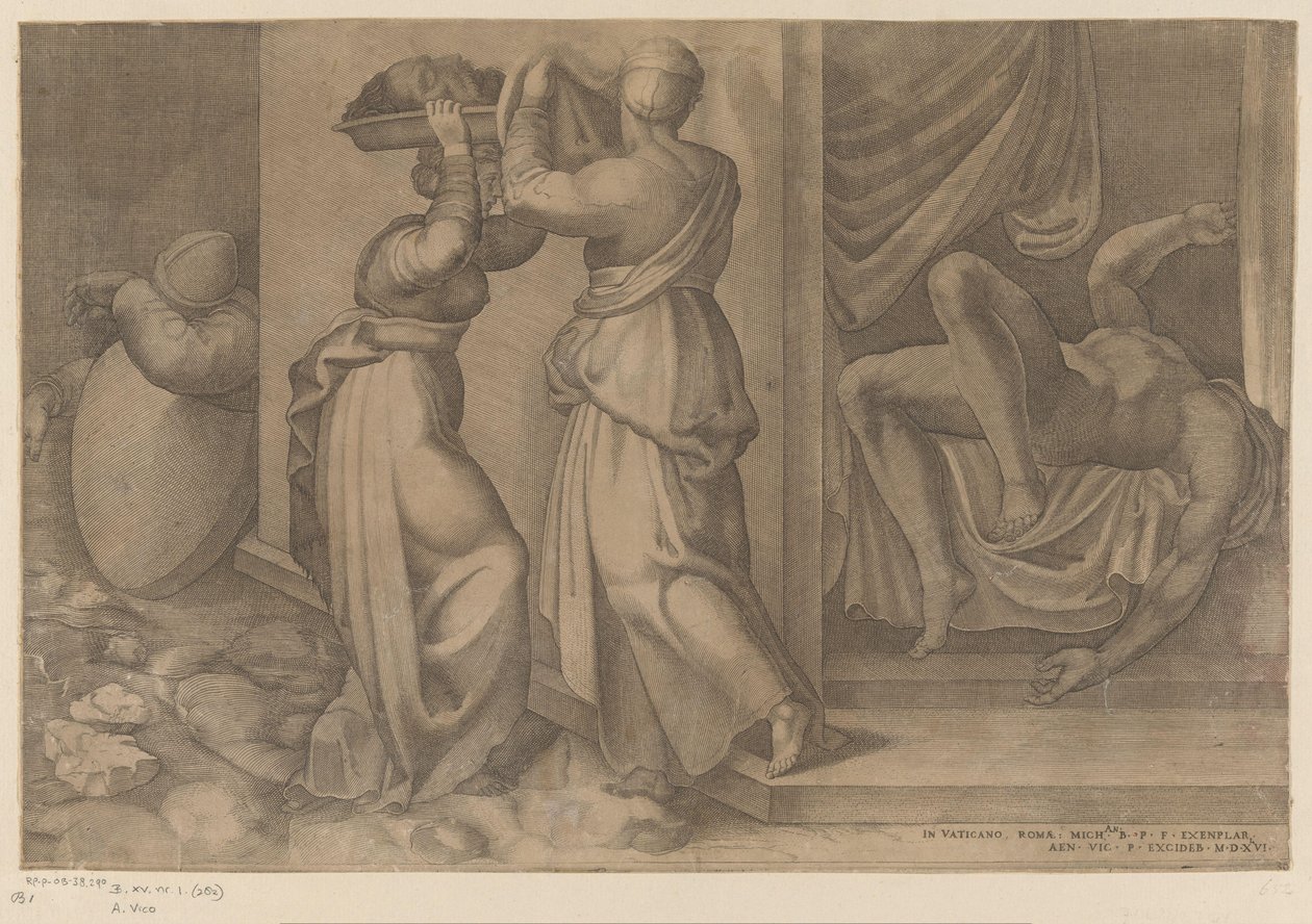 Judith ve Holofernes by Enea Vico