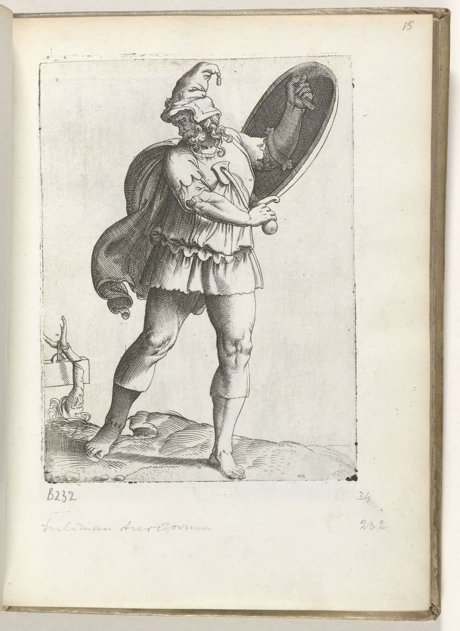 İspanyol krijgsman ca. 1550 Çağdaş tüccarların tutumu (dizi başlığı) by Enea Vico