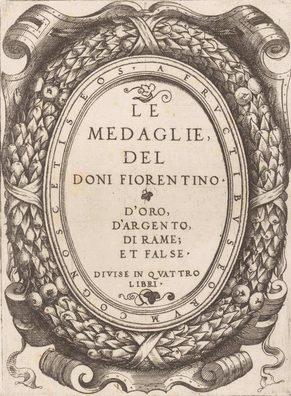 Başlık plakası: Floransalı Doni Madalyaları, yaklaşık. 1548. by Enea Vico