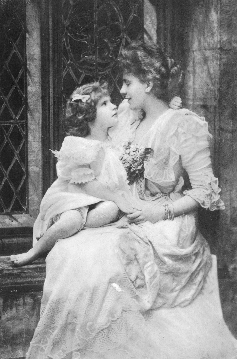 Alice Keppel ve kızı Violet Trefusius, 1905 by English Photographer