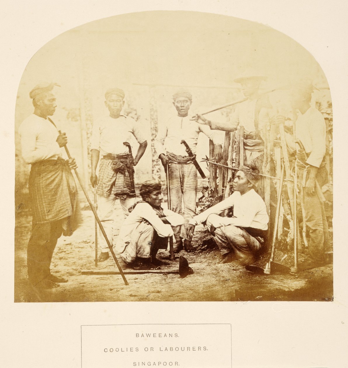 Baweeans, Coolies veya Labourers, Singapur, The People of India