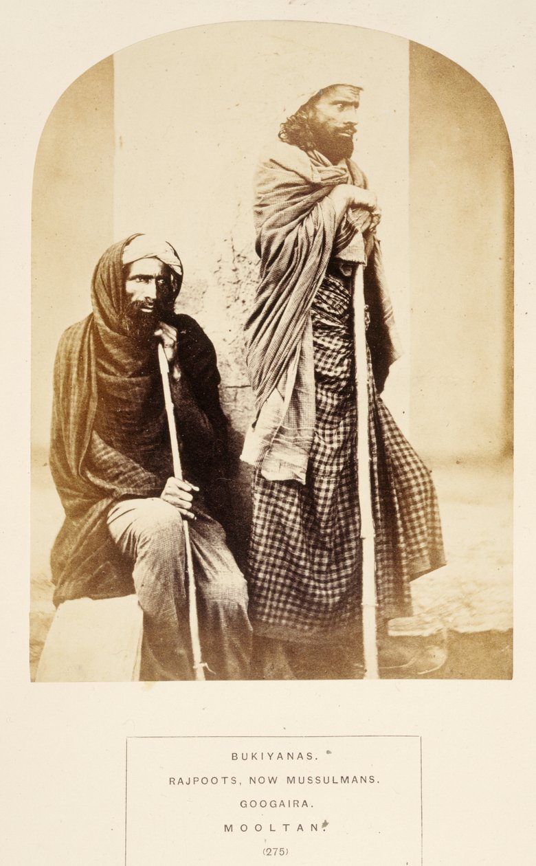Bukiyanas, Rajpoots, şimdi Mussulmans, Googaira, Mooltan, The People of India