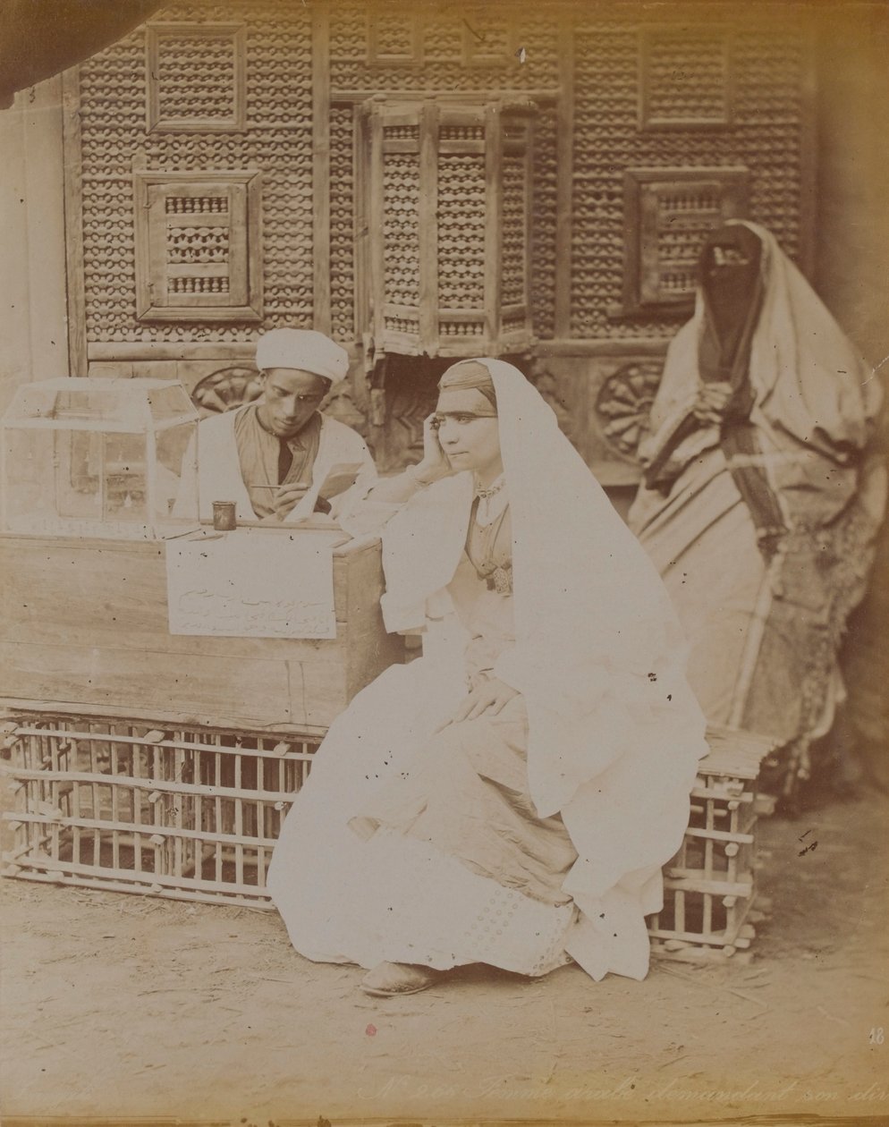 Mısır Sokak Manzarası, 1893 by English Photographer