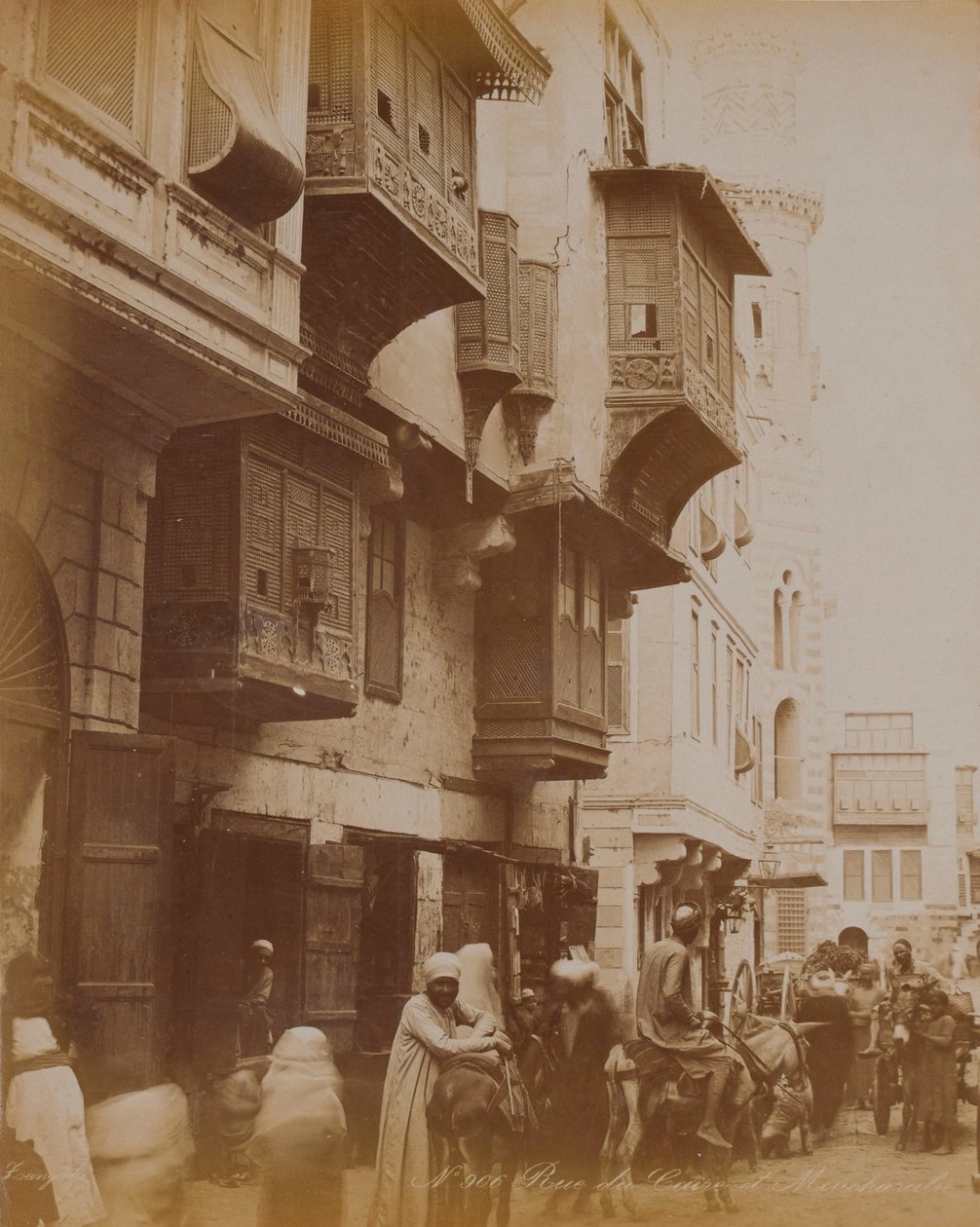 Mısır Sokak Manzarası, 1893 by English Photographer