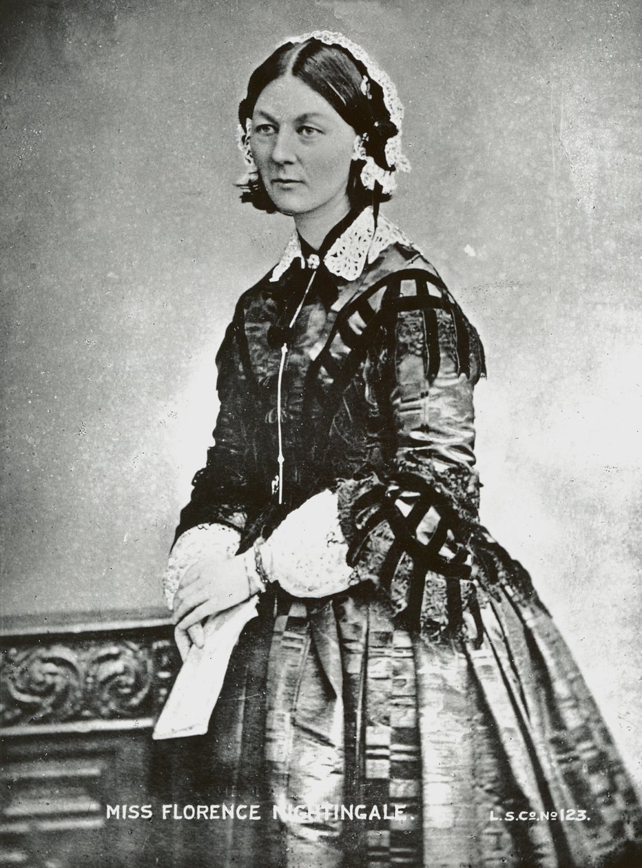 Florence Nightingale, 1860 dolayları by English Photographer