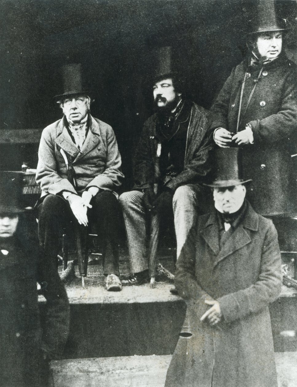 LtoR, Lord Paget, Lord Carlisle ve Isambard Kingdom Brunel