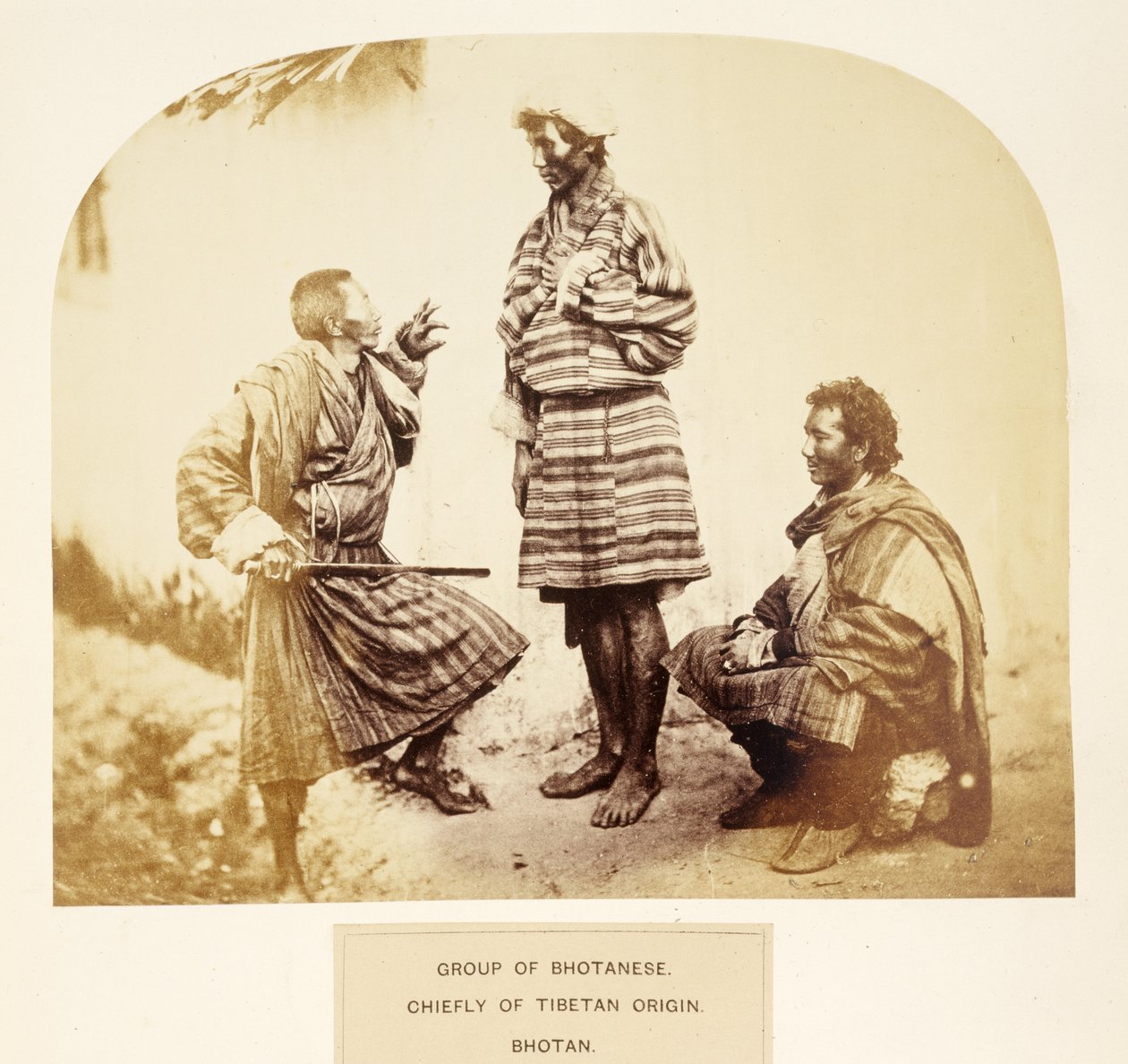 Bhotan grubu, esas olarak veya Tibet kökenli, Bhotan, The People of India, J. Forbes Watson tarafından, 1868