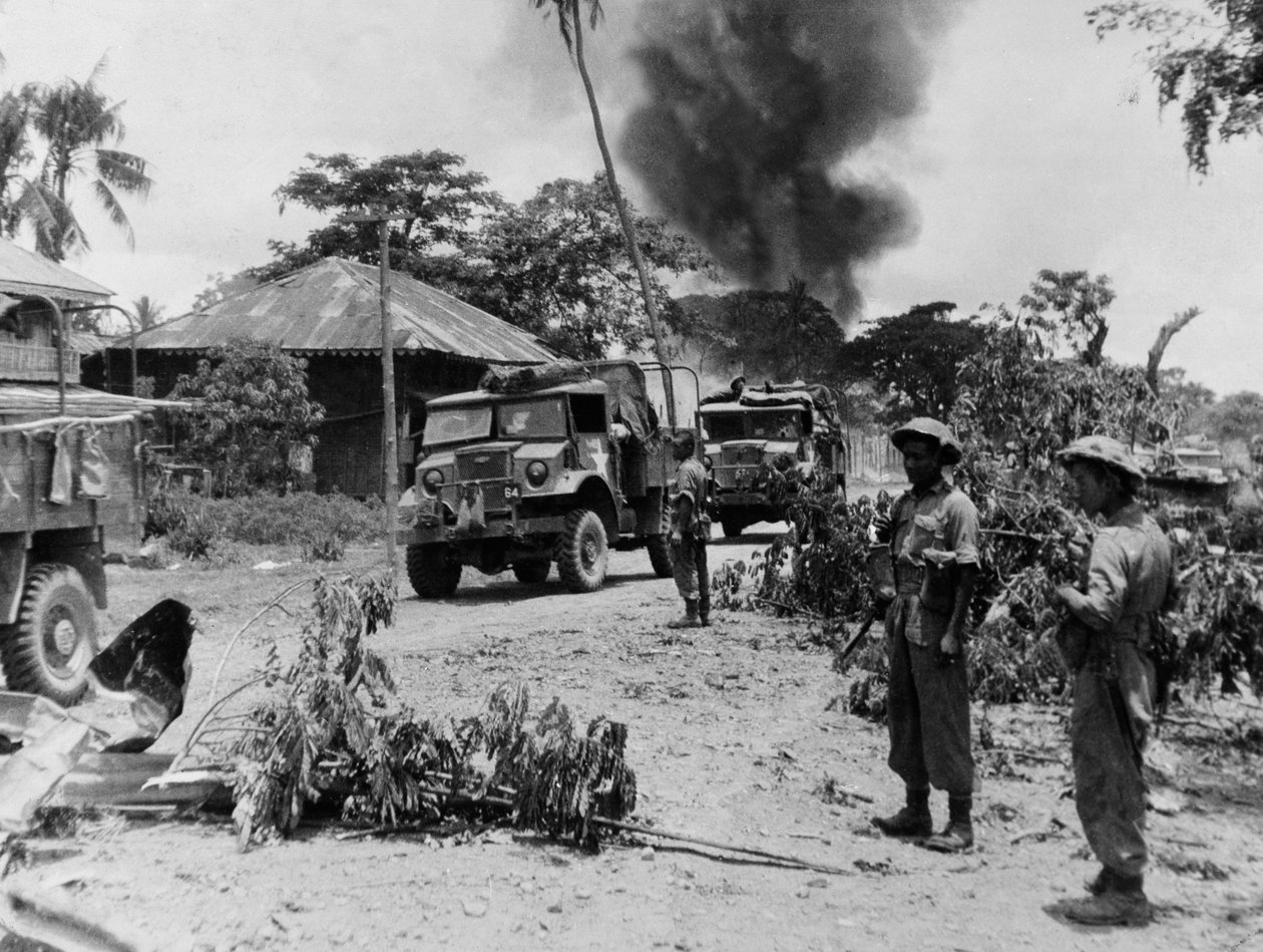 Nisan 1945, Rangoon